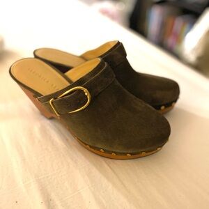 Veronica Beard Hendrix Suede Clog | size 8